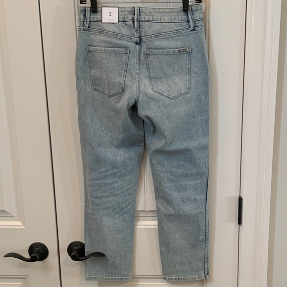 NWT White House Black Market Sculpt Straight Crop High Rise Blue Ankle Jeans 2 - Picture 5 of 10